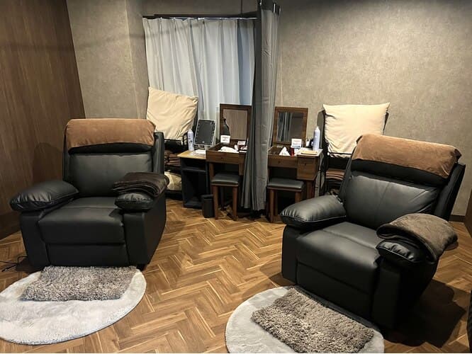 ヘッドミントVIP稲毛店の施術スペース